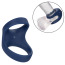 Виброкольцо для члена Viceroy Rechargeable Max Dual Ring, синее - Фото №10