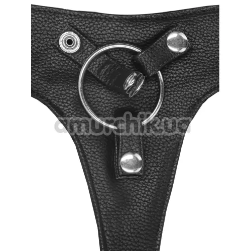 Трусики для страпона Realrock Elastic Harness, чорні