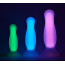 Анальная пробка Radiant Glow In The Dark Soft Silicone Plug Large, розовая - Фото №5