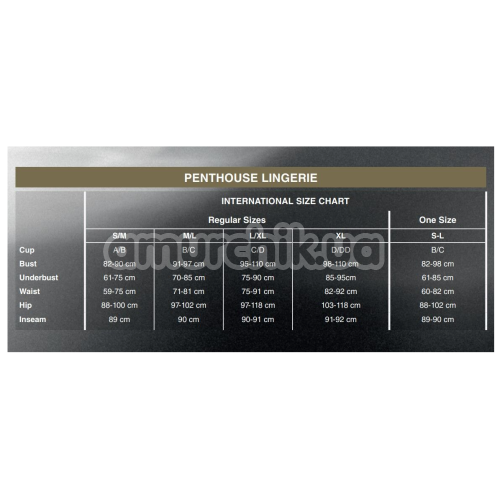 Трусики Penthouse Lingerie Classified, черные