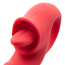 Вибратор для клитора и точки G Tongue Licking Vibrator, красный - Фото №4
