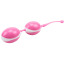 Вагінальні кульки Hi Basic Geisha Lastic Double Balls II, рожеві - Фото №0