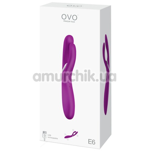 Вібратор OVO E6, фіолетовий