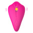 Вібратор з пульсацією і підігрівом Foxshow Silicone Panty Vibrator And Pulsator, рожевий - Фото №3