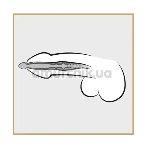 Уретральна вставка Penis Plug Two Way Plug, срібна