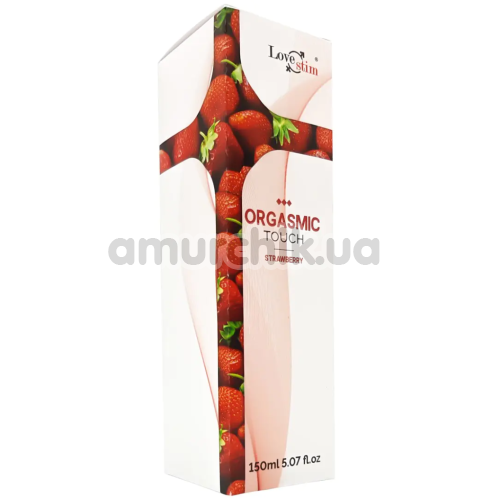 Масажний гель LoveStim Orgasmic Touch Strawberry - полуниця, 150 мл