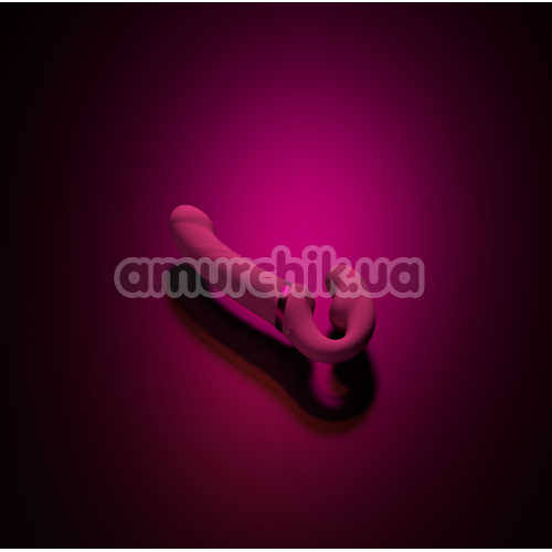 Безремневой страпон с вибрацией Lovense Lapis, розовый
