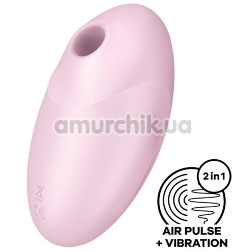 Симулятор орального сексу для жінок з вібрацією Satisfyer Vulva Lover 3, рожевий