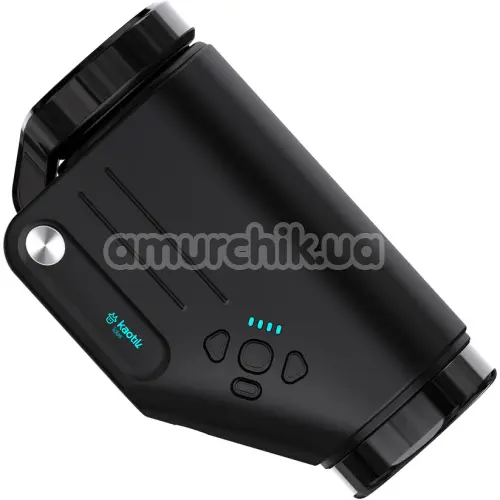 Мастурбатор с вибрацией, ротацией и толчками Kaotik Labs The Shotty, черный