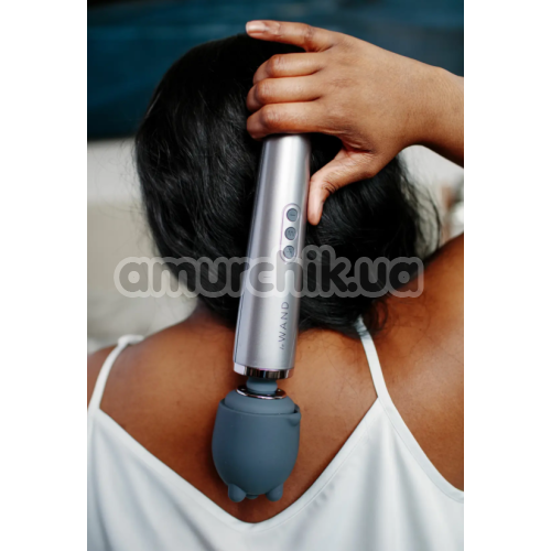 Универсальный вибромассажер Le Wand Rechargeable Vibrating Massager, серебряный