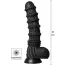 Вібратор Hidden Desire Extreme Monster Cocks Dragon Vibrating Dildo, чорний - Фото №7