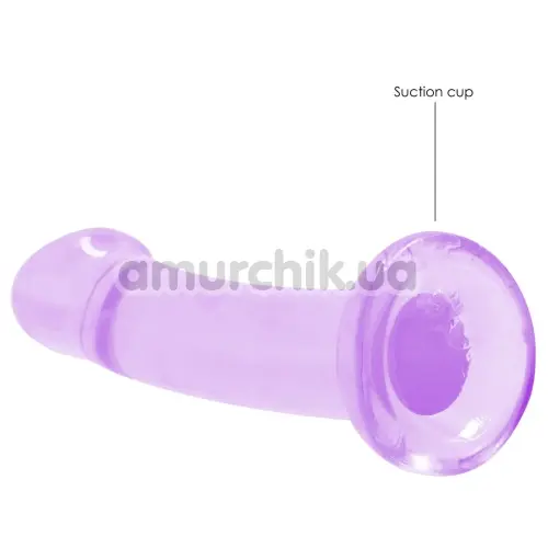 Фаллоимитатор Realrock Crystal Clear Dildo Non Realistic 7, фиолетовый