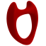 Ерекційне кільце Wooomy Toro L, червоне - Фото №2