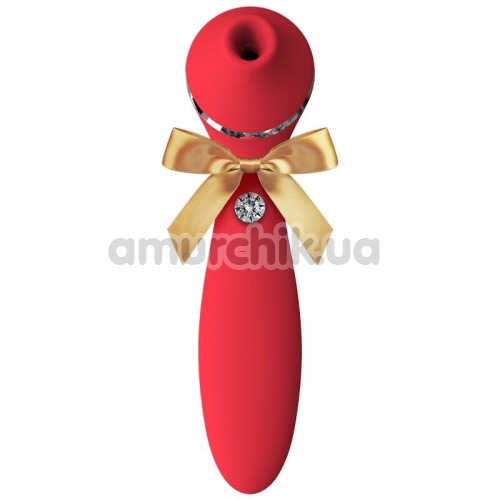 Симулятор орального секса для женщин с вибрацией KissToy Elizabeth, красный - Фото №1