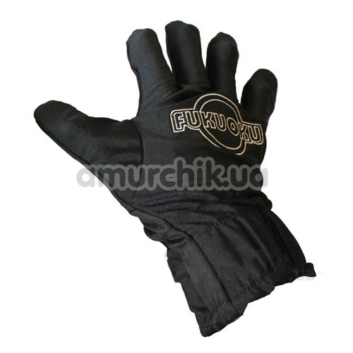 Рукавичка для масажу з вібрацією Fukuoku Five Finger Massage Glove, чорна - Фото №1