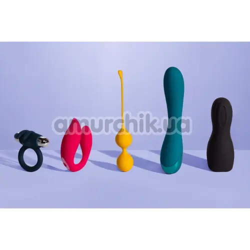 Вібратор для точки G Loveline Smooth Silicone G-Spot Vibrator, бірюзовий