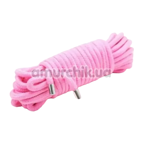 Мотузка для бондажу DS Fetish 5 M Metal, рожева