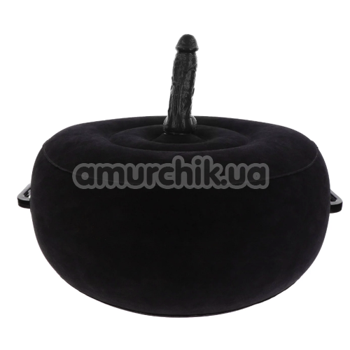 Надувная подушка для секса с вибратором Taboom Inflatable Remote Controlled Fuck Seat, черная