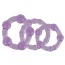 Набір ерекційних кілець Silicone Island Rings фіолетовий, 3 шт - Фото №2