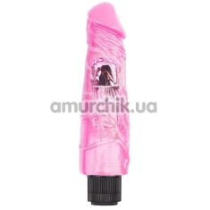 Вібратор Hi-Rubber 9 Inch Dildo, рожевий - Фото №1