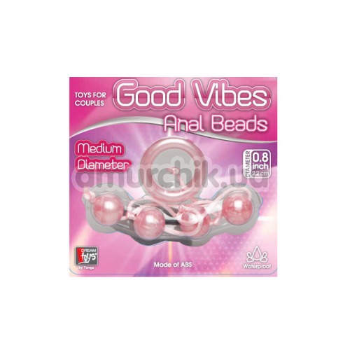 Анальная цепочка Good Vibes Anal Beads Medium, розовая