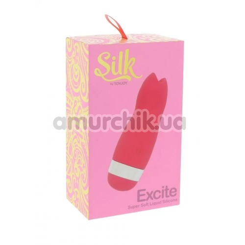 Клиторальный вибратор Silk Excite Super Soft Silicone, розовый