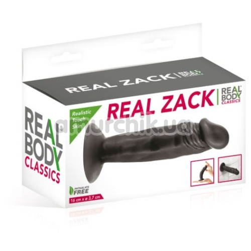 Фаллоимитатор Real Body Real Zack, черный