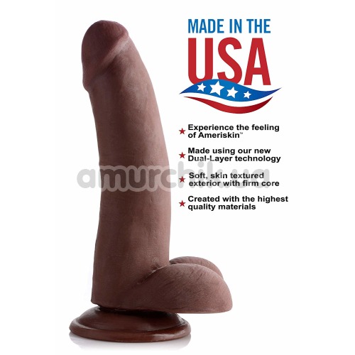 Фаллоимитатор USA Cocks 8 Inch, коричневый