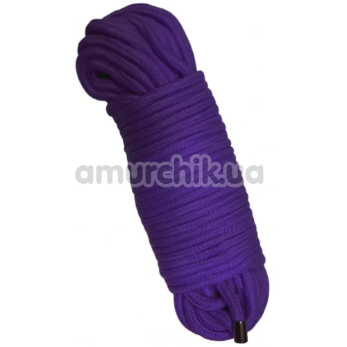 Веревка для бондажа DS Fetish 20 M Metal, фиолетовая
