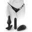 Трусики з анальною пробкою з вібрацією HookUp Panties Remote Bowtie Bikini, чорні - Фото №7