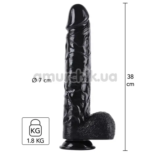 Фаллоимитатор Hidden Desire Extreme Dong XXXL 38 см, черный