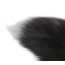 Анальная пробка с черно-голубым хвостом Horny Kitten, черная - Фото №11