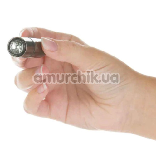 Вибропуля First-Class Bullet With Key Chain Pouch, серая