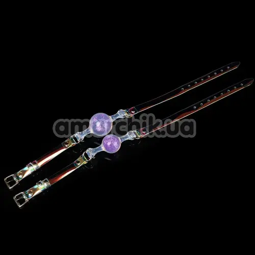 Кляп Univibe Crystal Gag L, фіолетовий