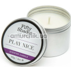 Свеча Fifty Shades of Grey Play Nice Scented Candle Vanilla - ваниль, 90 мл - Фото №1