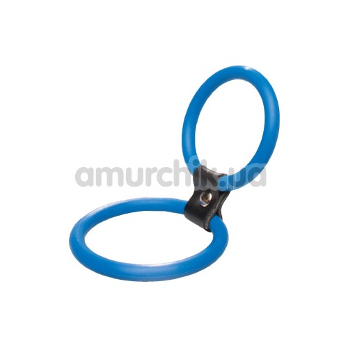 Набор эрекционных колец Menz Stuff Dual Rings, 2 шт голубые - Фото №1