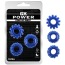 Набор из 3 эрекционных колец GK Power Gear Up Rings, синий - Фото №1