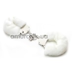 Наручники Furry Love Cuffs, белые - Фото №1