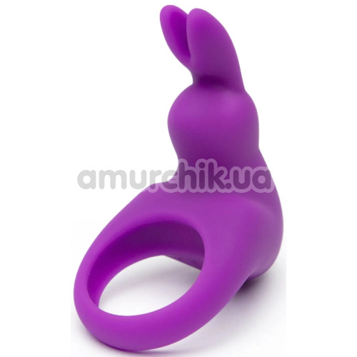 Віброкільце для члена Happy Rabbit Cock Ring + сумочка для зберігання, фіолетове