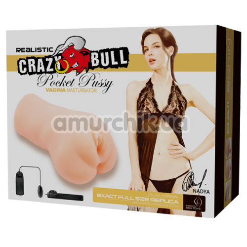 Искусственная вагина Crazy Bull Pocket Pussy Nadya, телесная
