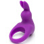 Віброкільце для члена Happy Rabbit Cock Ring + сумочка для зберігання, фіолетове - Фото №1