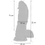 Вибратор Hidden Desire Extreme Monster Cocks Dinosaur Vibrating Dildo, черный - Фото №8