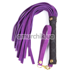 Флоггер DS Fetish Leather Flogger S, фиолетовый - Фото №1