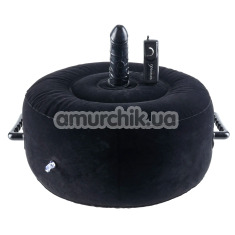 Надувная подушка для секса с вибратором Fetish Fantasy Series Inflatable Hot Seat, черная - Фото №1