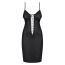 Комплект Obsessive Redella, черный: платье + трусики-стринги - Фото №3