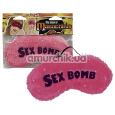 Маска на глаза Pluschaugenmaske Sex Bomb pink - Фото №1