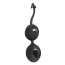 Вагинальные шарики Black Velvets Balls Silicone, черные - Фото №1