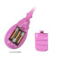 Вакуумная помпа для увеличения груди Breast Pump Enlarge With Twin Cups 014091-3, розовая - Фото №6