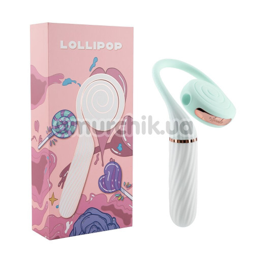 Симулятор орального секса для женщин с пульсацией Otouch Lollipop, бирюзовый