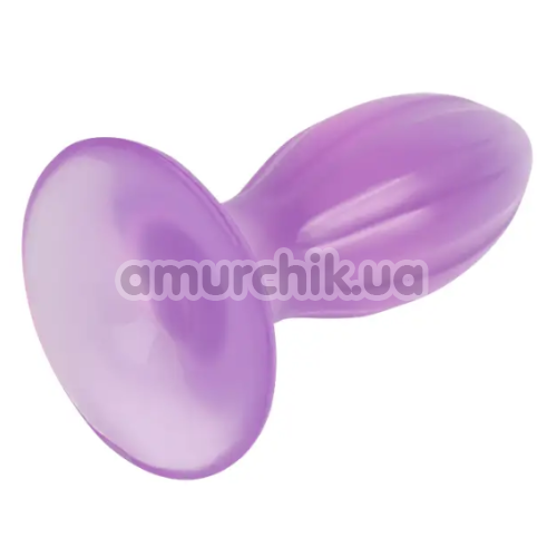 Анальная пробка Hi-Rubber 4.8 Inch Butt Plug, фиолетовая